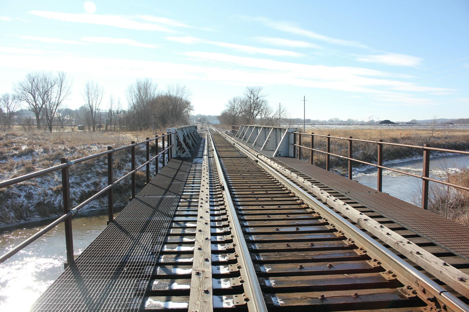 Looking south